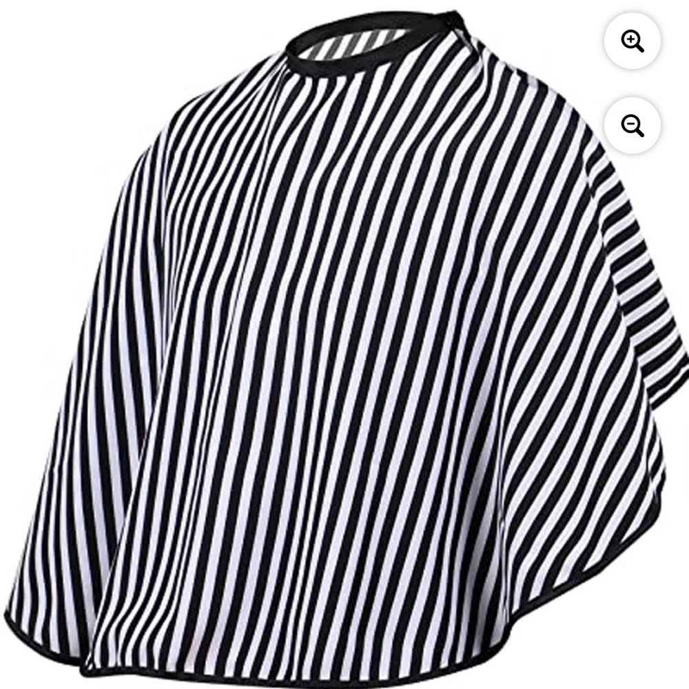 Black and White Striped Cape
